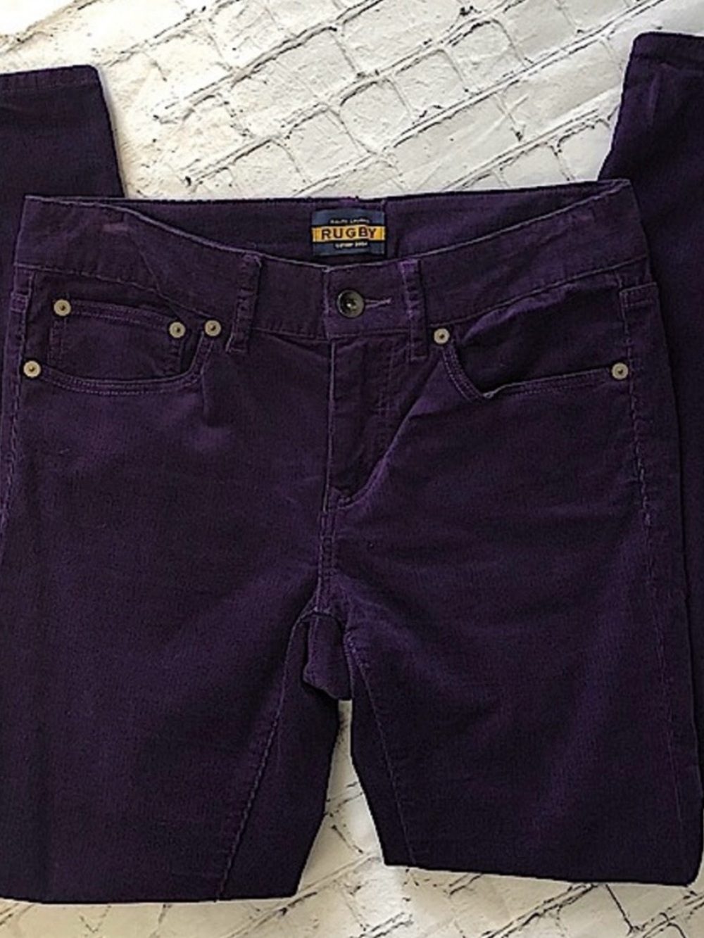 Ralph Lauren Rugby Purple Corduroy Trousers Size 4